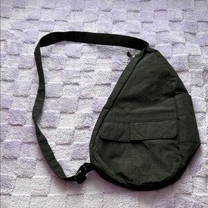 Ameribag “Healthy Back Bag” one strap Black Sling Backpack Bag